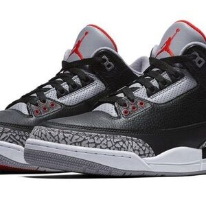 Jordan Black and Gray Kid's Shoes